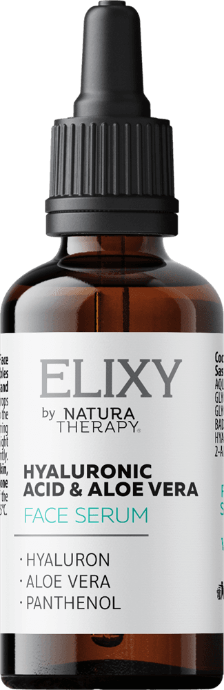 ELIXY Hyaluronic Acid & Aloe vera — хидратантен серум за лице – лице | NaturaTherapy – природни додатоци во исхраната