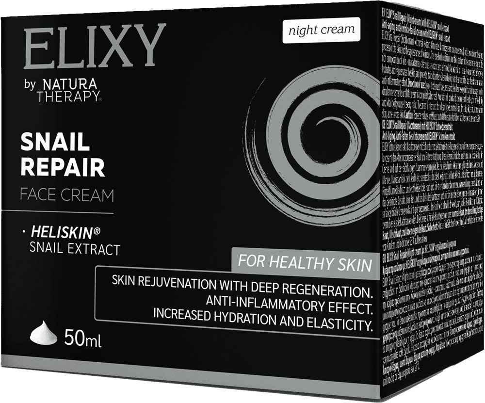 ELIXY Snail Repair 50 мл — ноќна крема за лице – лице | NaturaTherapy – природни додатоци во исхраната