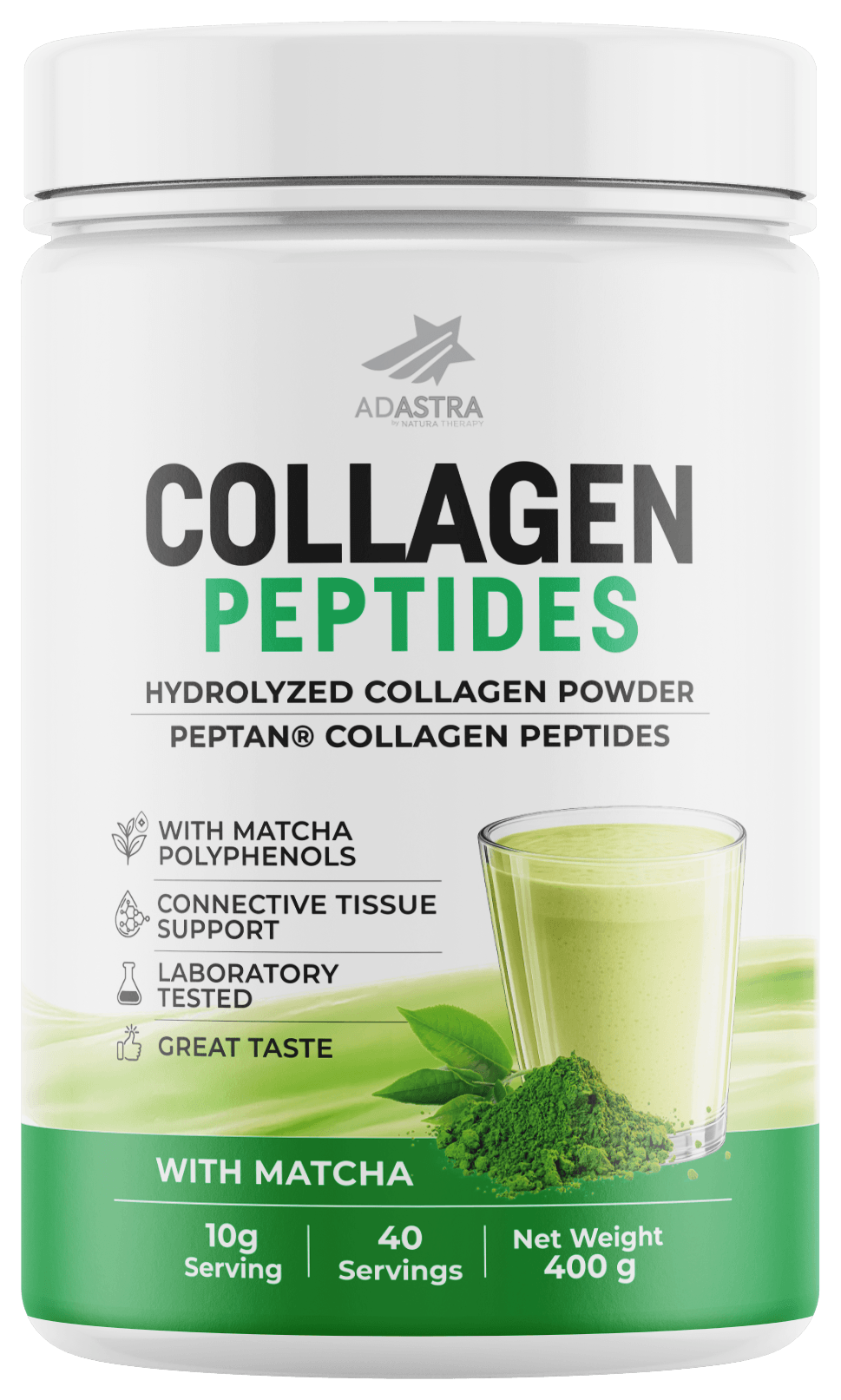 Matcha Collagen 400 г – Matcha | NaturaTherapy – природни додатоци во исхраната