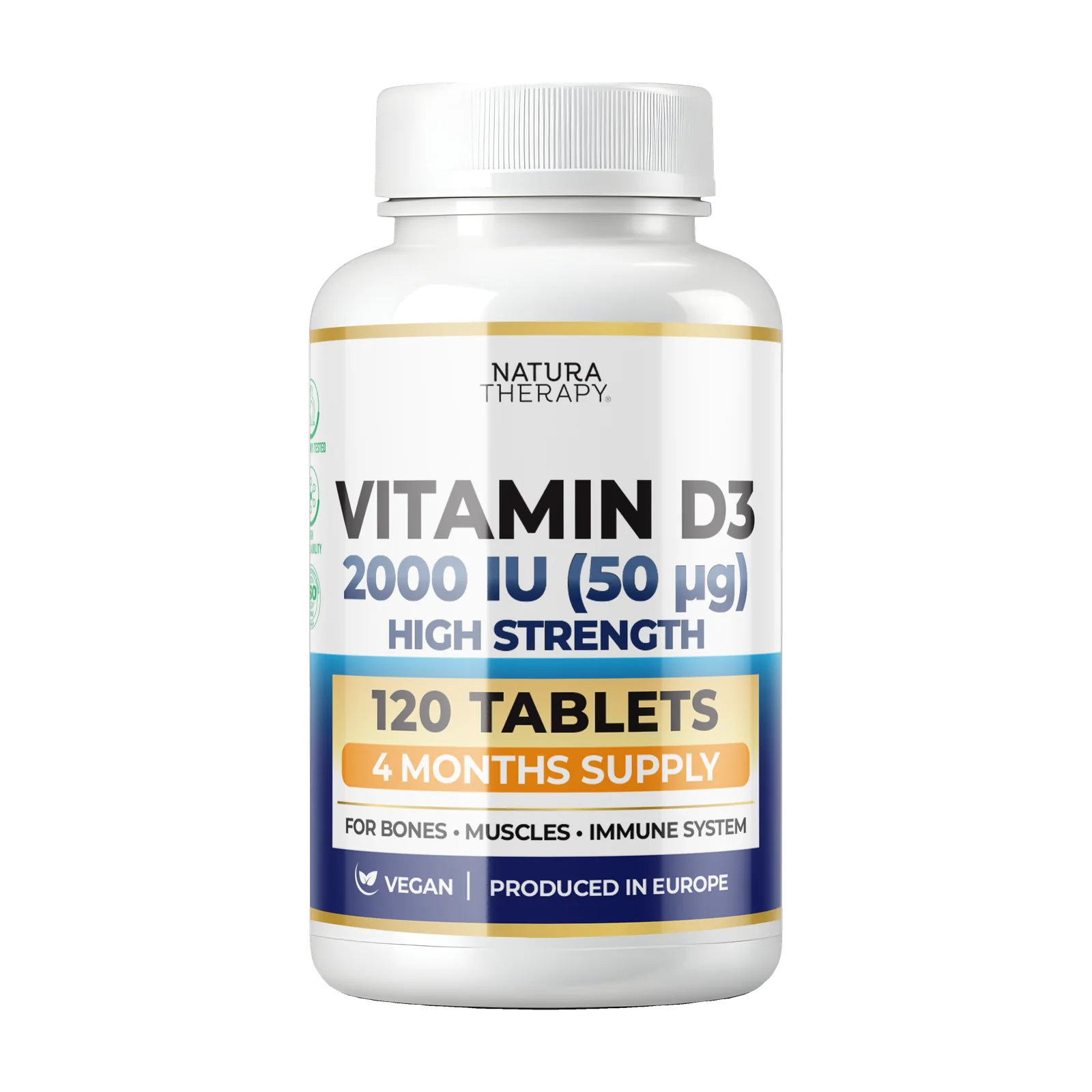 Vitamin D3 — 120 таблети по 2000 IU