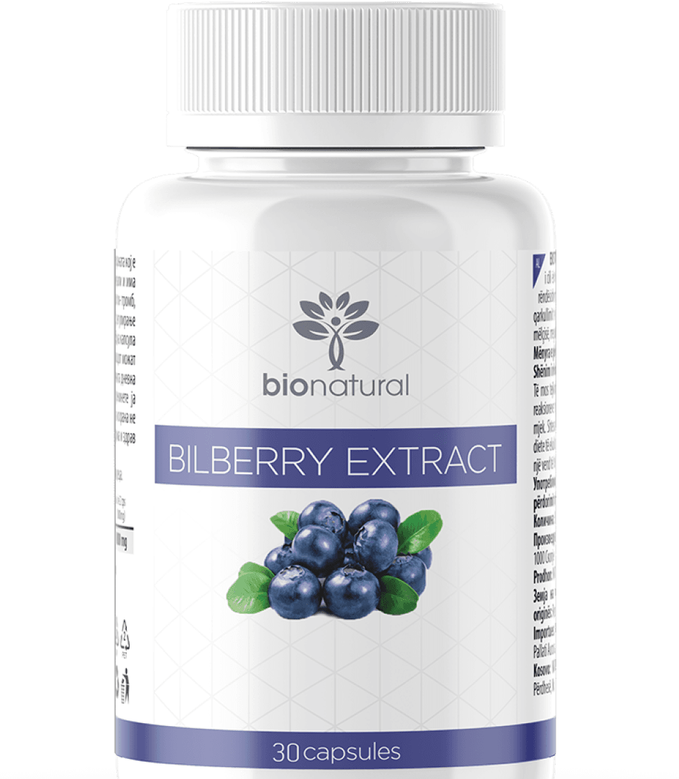 Bilberry Extract — екстракт од дива боровинка, капсули