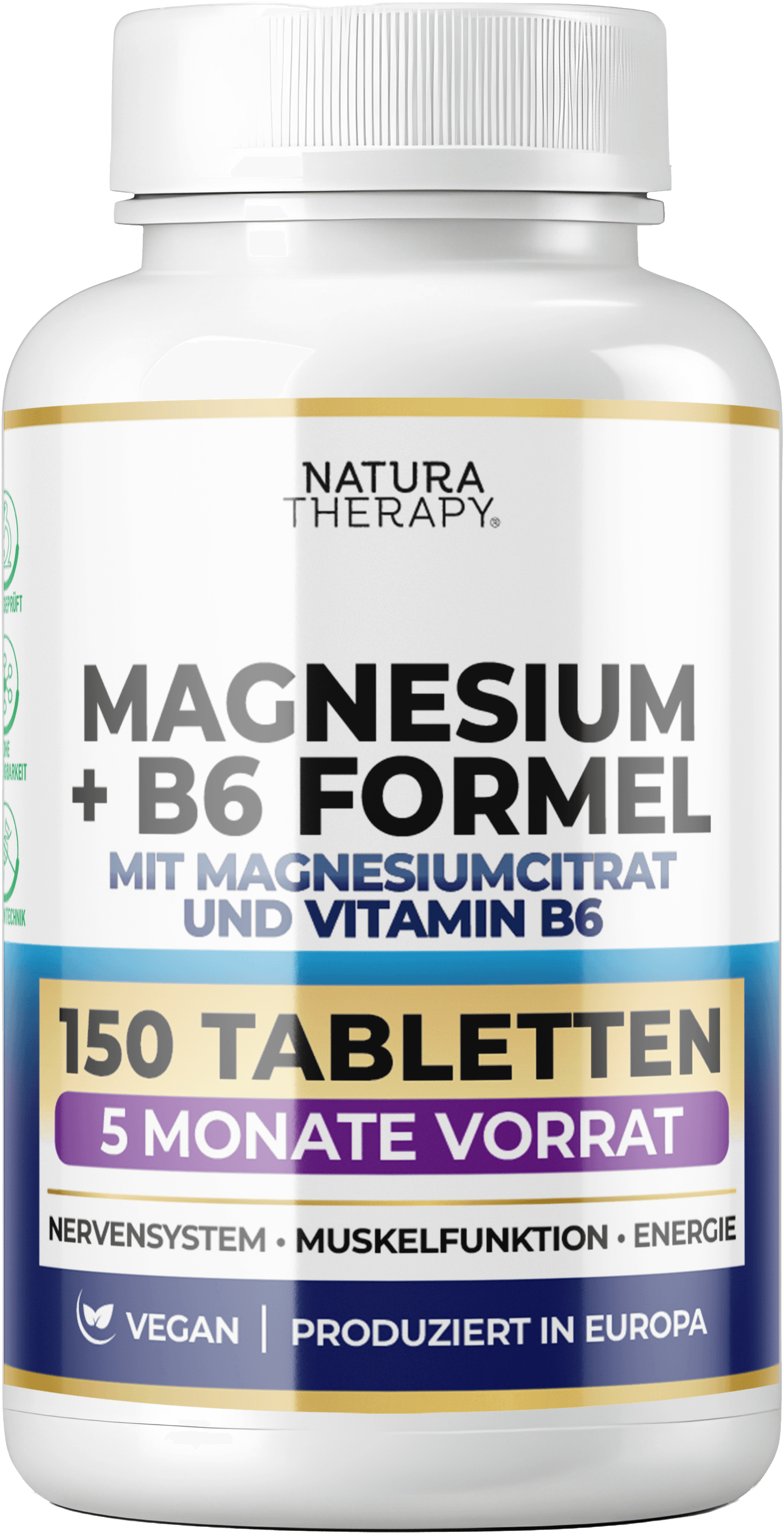 Magnesium + B6 — магнезиум цитрат со витамин B6 – Magnesium | NaturaTherapy – природни додатоци во исхраната