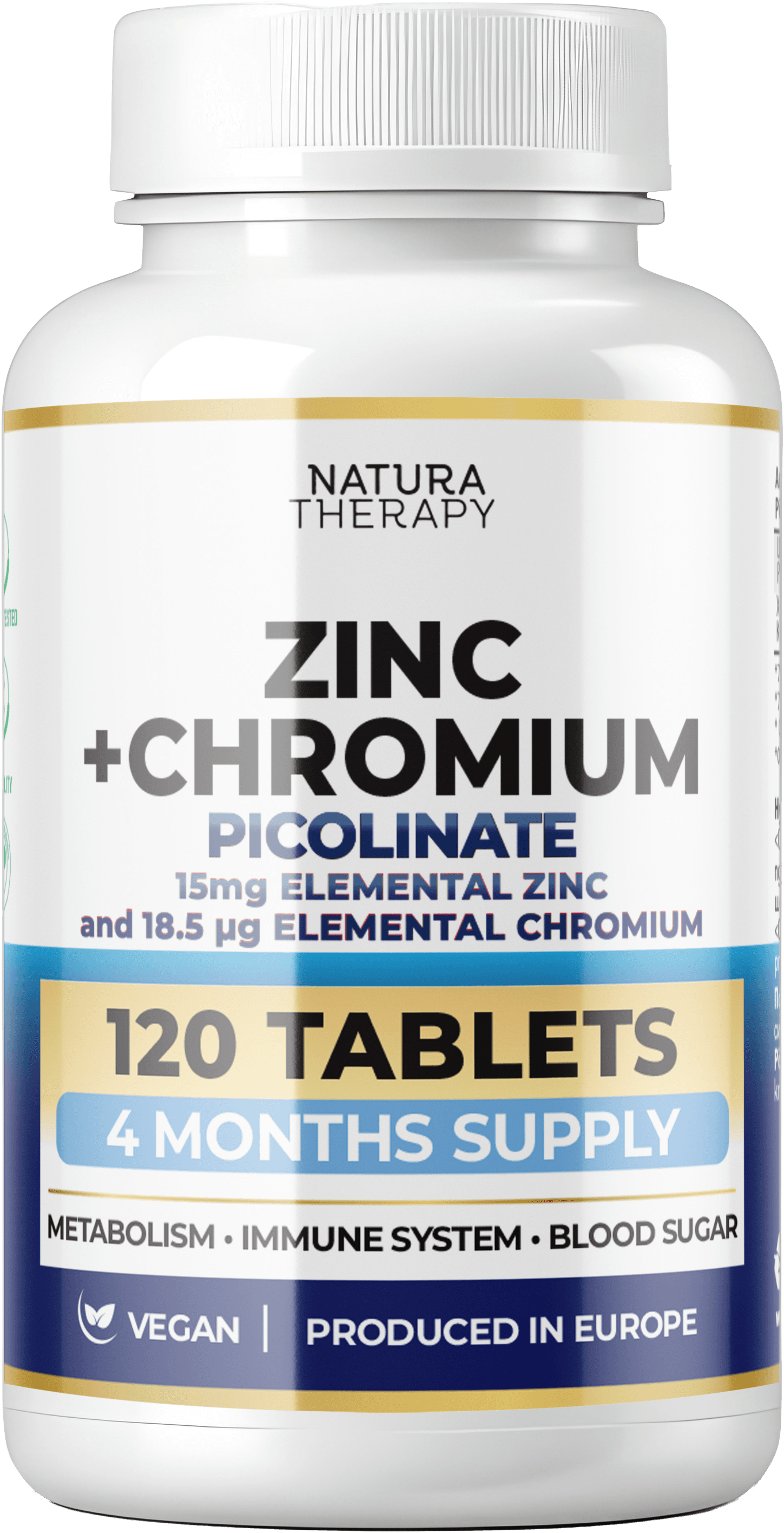 Zinc + Chromium — цинк и хром пиколинат 120 таблети