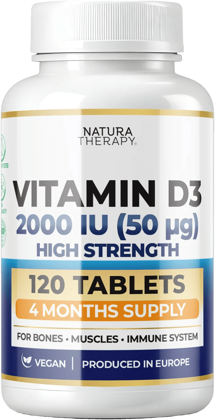 Vitamin D3 — поддршка за имунитет, коски и виталност — 120 таблети – Vitamin | NaturaTherapy – природни додатоци во исхраната