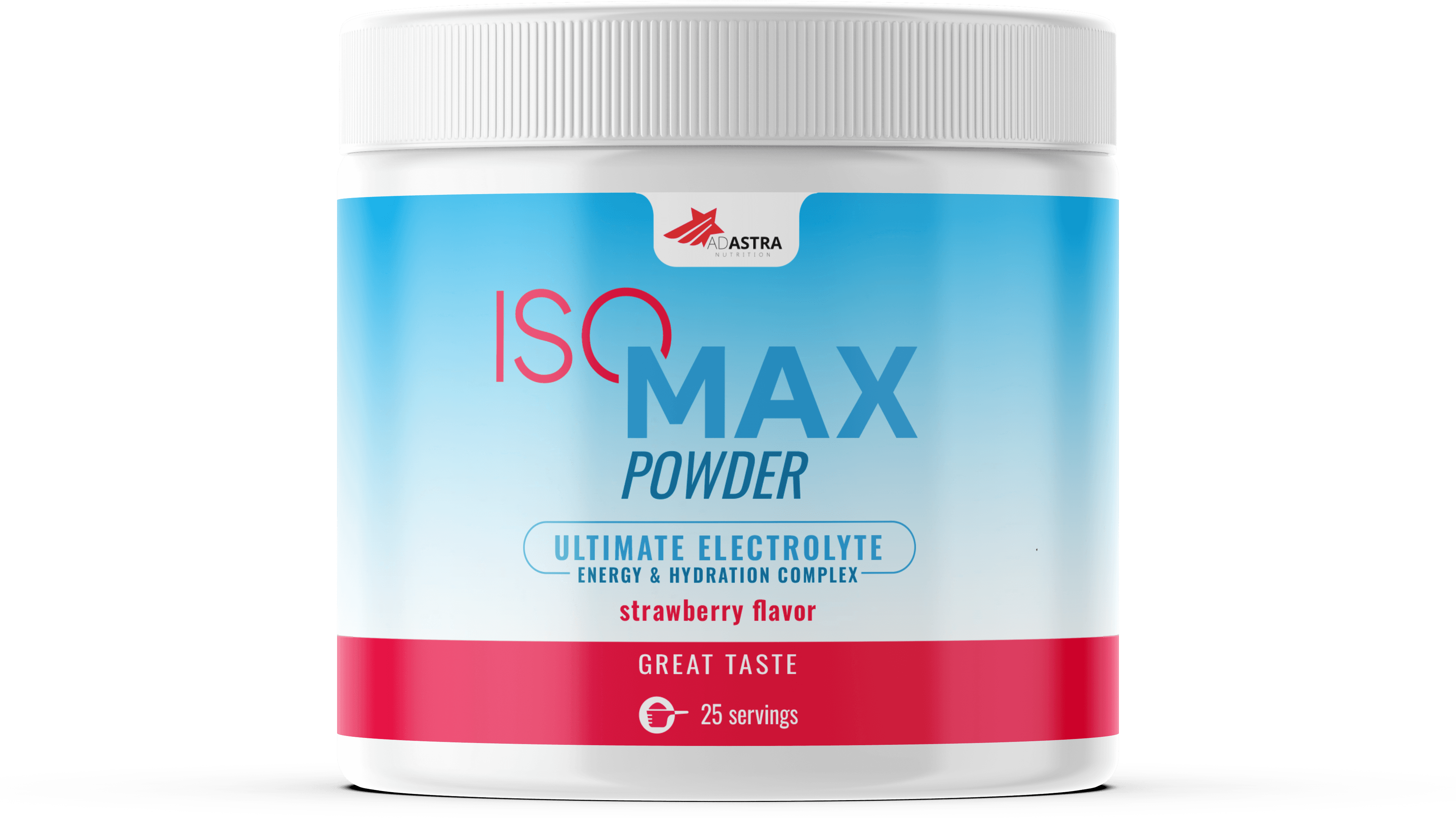 ISO Max — електролити во прав со јагода – ISO | NaturaTherapy – природни додатоци во исхраната