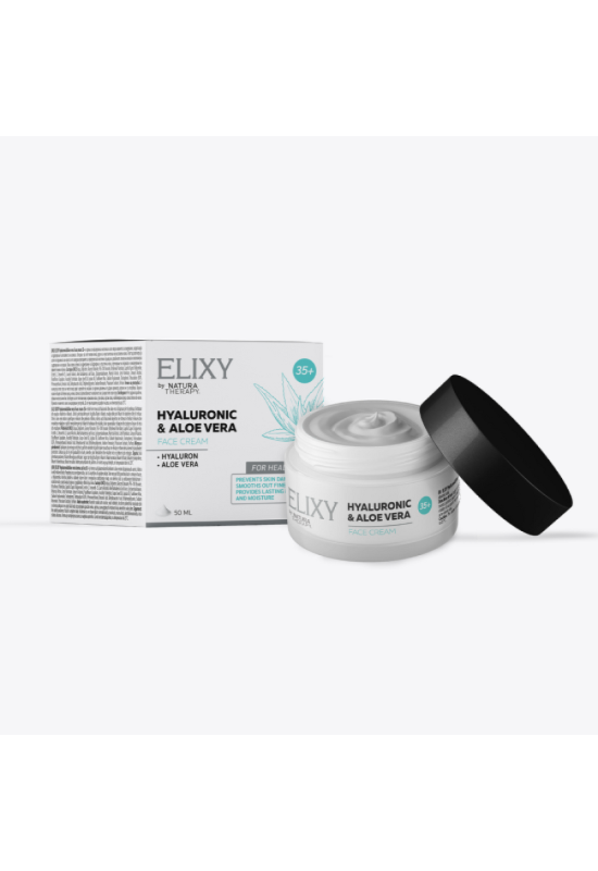 ELIXY Hyaluronic&Aloe vera Face cream 35+  - крема за нега на кожа ELIXY Hyaluronic&Aloe vera Face cream 35+  - крема за нега на кожа