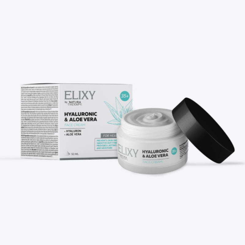 ELIXY Hyaluronic&Aloe vera Face cream 35+  - крема за нега на кожа