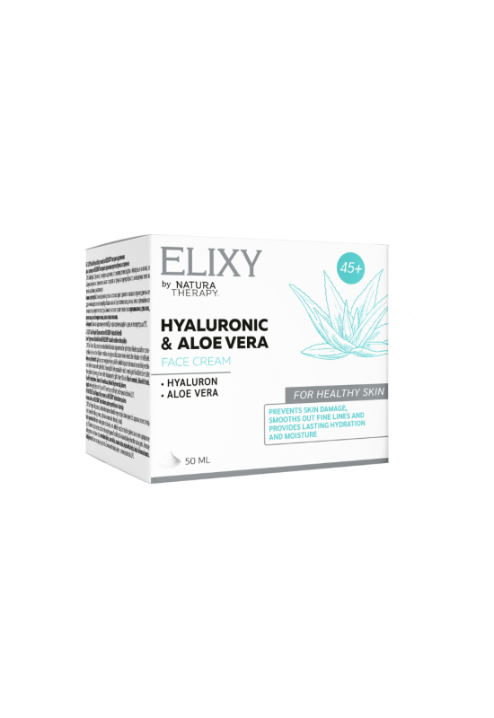 ELIXY Hyaluronic&Aloe vera Face cream 45+ -  крема за нега на кожа ELIXY Hyaluronic&Aloe vera Face cream 45+ -  крема за нега на кожа