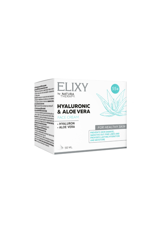 ELIXY Hyaluronic&Aloe vera Face cream 55+  - крема за нега на кожа ELIXY Hyaluronic&Aloe vera Face cream 55+  - крема за нега на кожа
