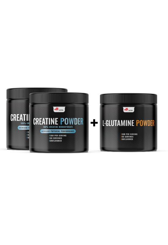 2x CREATINE MONOHYDRATE + L-GLUTAMINE гратис 2x CREATINE MONOHYDRATE + L-GLUTAMINE гратис