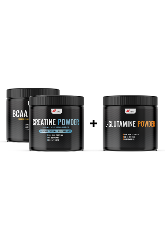 BCAA + CREATINE MONOHYDRATE + L-GLUTAMINE гратис BCAA + CREATINE MONOHYDRATE + L-GLUTAMINE гратис