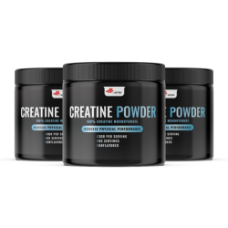 CREATINE MONOHYDRATE (2+1) - dietary supplement with creatine powder intended for increasing strength and supporting muscle growth.