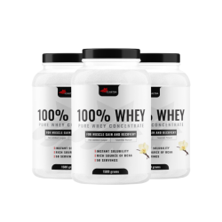 100% WHEY Protein, 1500g (2+1) - with chocolate flavor