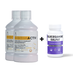 2x Curcumactiv + Glucosamine Sulfat - препарат за смирување болки и воспаленија
