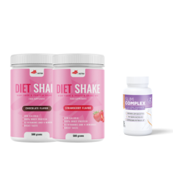2x Diet Shake + Slim Complex - заменски оброк за регулирање на тежина