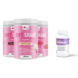 3x Diet Shake + Slim Complex - заменски оброк за регулирање на тежина