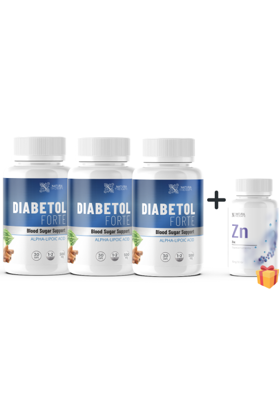 3 DIABETOL FORTE + ZINC (30tbl)