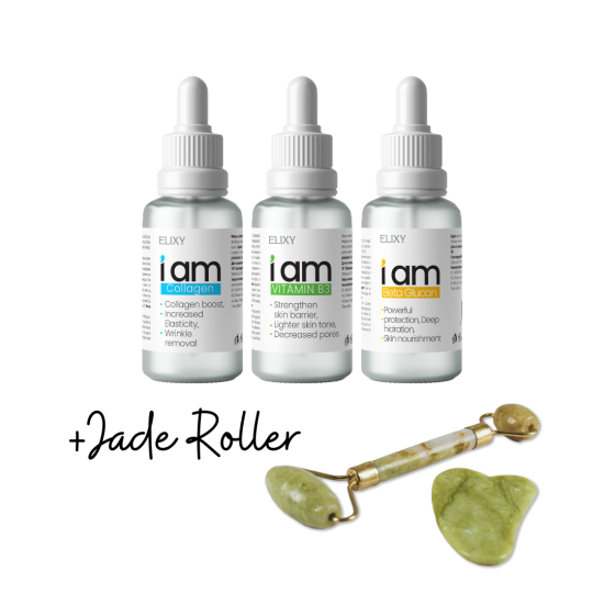 I'AM Collagen+Vit B3+Beta Glucan+Јаde Roller