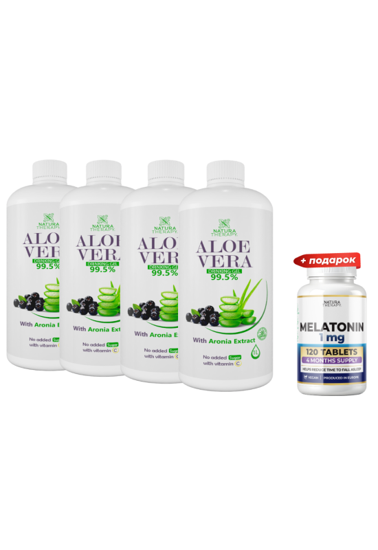 Aloe Vera со Aronija (2+2) + Мелатонин 120тбл