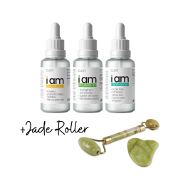 I'AM Beta Glucan+Vit B3+Anti Acne+Jade Roller 