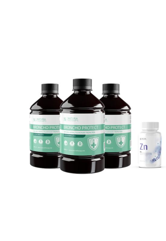 Broncho Protect (2+1) + подарок Zinc  - заштита при инфекции Broncho Protect (2+1) + подарок Zinc  - заштита при инфекции
