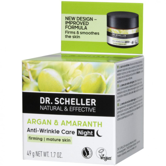 DR. SCHELLER Арган и Амарант ноќна крема за лице против брчки – 50мл