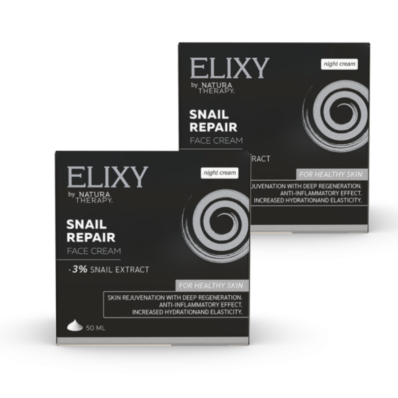 ELIXY Snail Repair Nokna Krema 50ml (1+1) - крема за нега на кожа