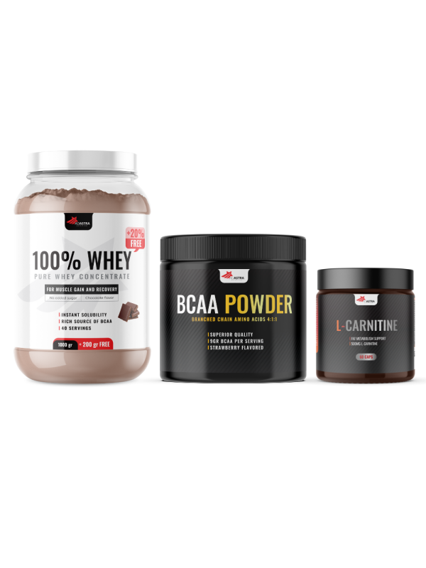 100% WHEY Protein + BCAA + L-Carnitine