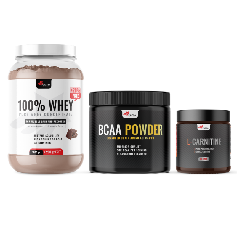 100% WHEY Protein + BCAA + L-Carnitine