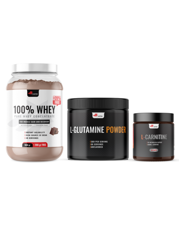 100% WHEY Protein + L- Glutamin + L- Carnitine