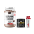 100% WHEY Protein (1200g) + BCAA gift + Shaker - with chocolate flavor