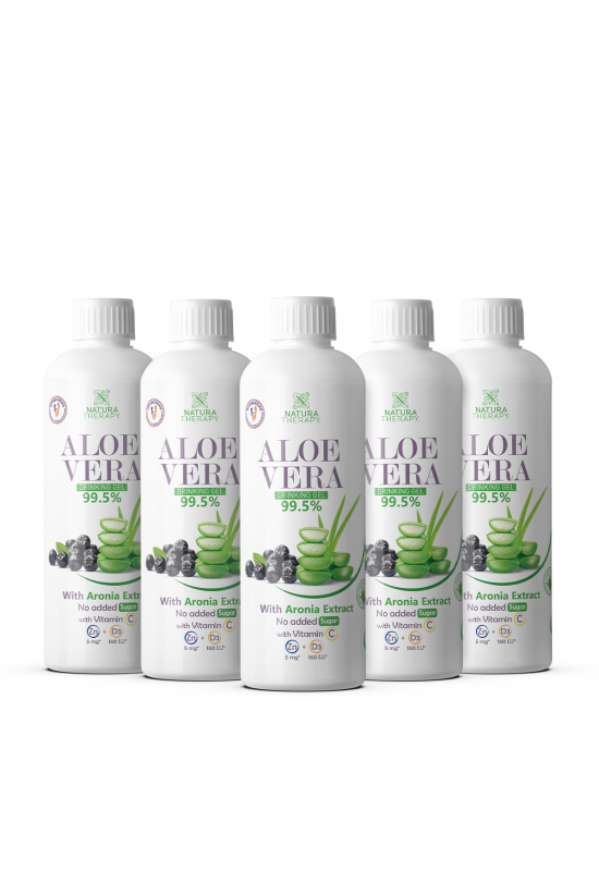 ALOE VERA gel with vitamin C, D3, zinc & Aronia extract (3+2) -  препарат за имунитет ALOE VERA gel with vitamin C, D3, zinc & Aronia extract (3+2) -  препарат за имунитет