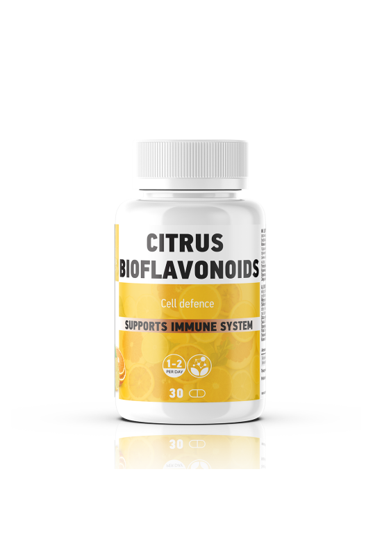 CITRUS BIOFLAVONOIDS (30cps.) - препарат наменет за сите кои имаат потреба од подобрување на антиоксидативниот капацитет на организмот CITRUS BIOFLAVONOIDS (30cps.) - препарат наменет за сите кои имаат потреба од подобрување на антиоксидативниот капацитет на организмот