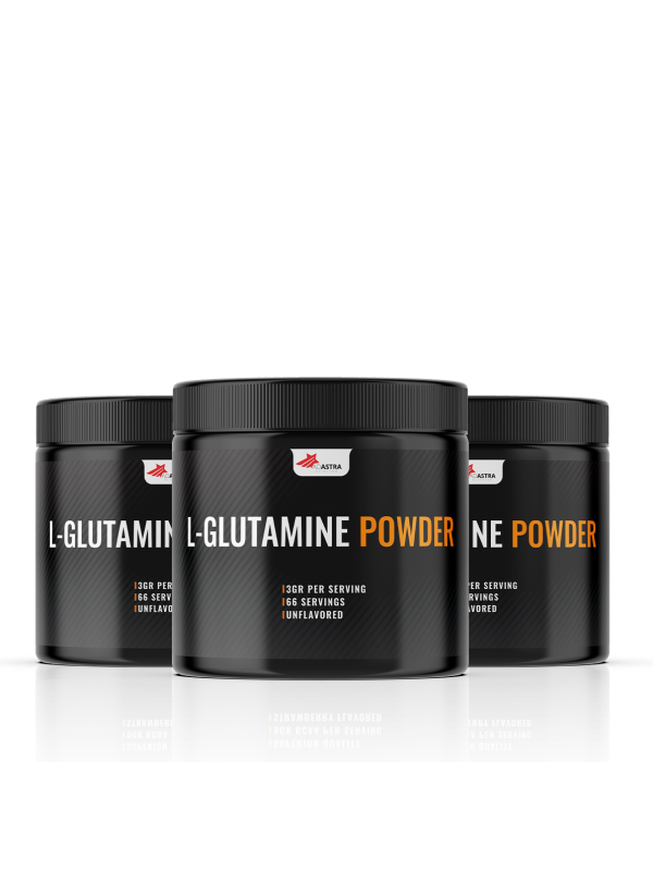 L-GLUTAMINE (2+1) - nutritional supplement in powder with the amino acid glutamine which is intended for the maintenance and synthesis of proteins in muscles and muscle recovery