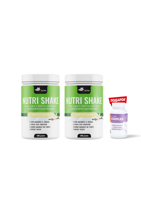 Nutri Shake (1+1) + подарок Slim Complex  - со вкус на ванила Nutri Shake (1+1) + подарок Slim Complex  - со вкус на ванила