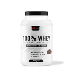 100% WHEY Protein, 1500g - with chocolate flavor 