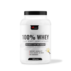 100% WHEY Protein, 1500g - with vanilla flavor