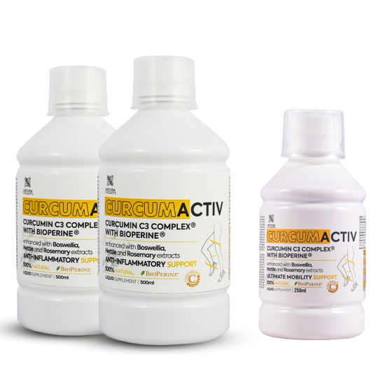Curcumactiv 2x 500ml + 250ml - препарат за смирување болки и воспаленија